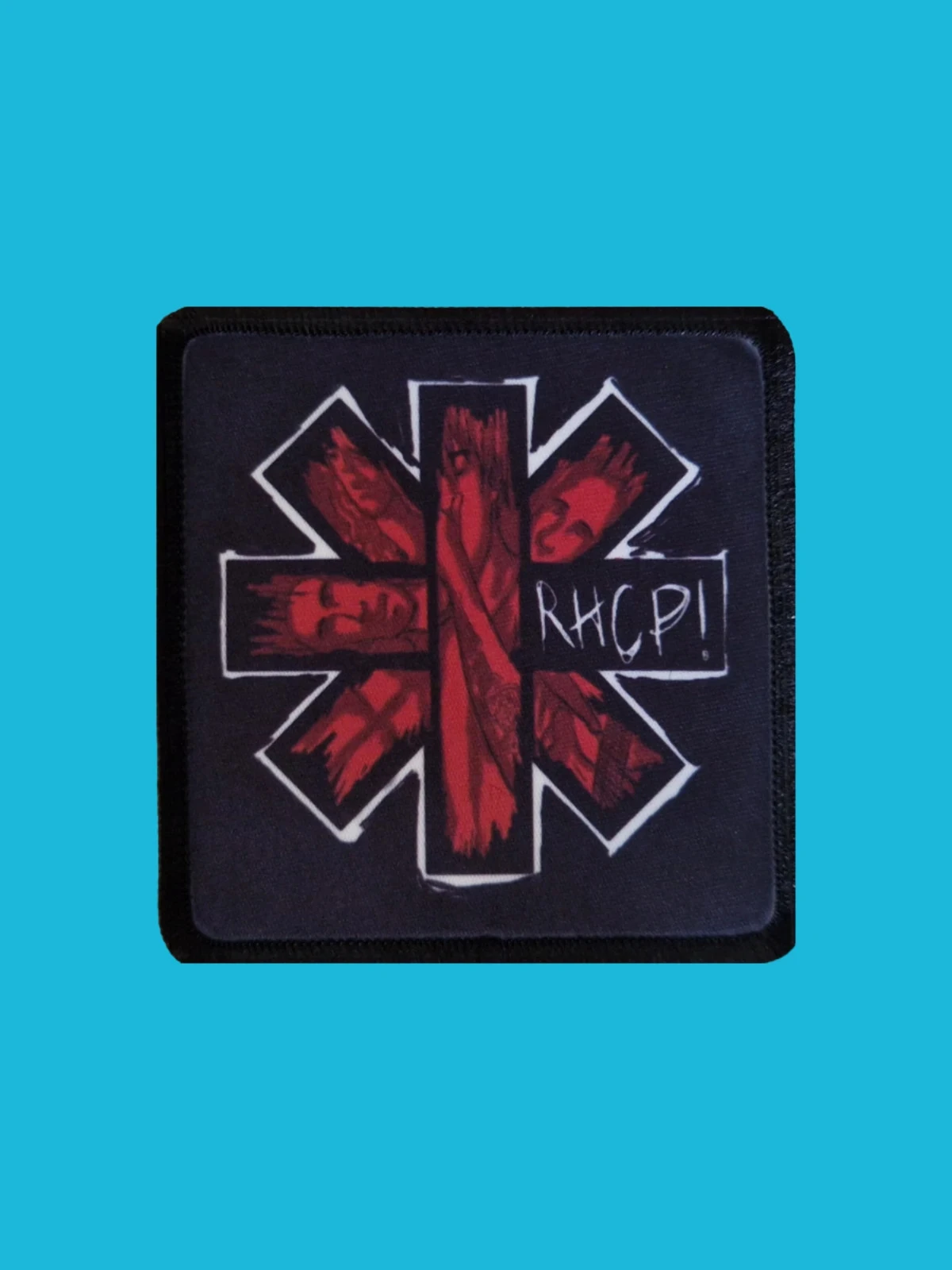 Patch Red Hot Chili Peppers - Blood Cross Vibes - Imprimé - Carré de 7,5 x 7,5 centimètres